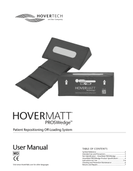 English HoverMatt PROSWedge Manual